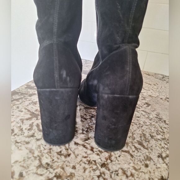 MARC BY MARC JACOBS TALL BOOTS BLACK SUEDE LEATHER Size 39 - Picture 5 of 13